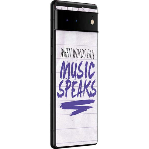 When Words Fail Music Speaks Google Pixel 6 Skin